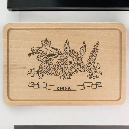 Thumbnail: 19RA - Bespoke Engraved Beech Chopping Boards - Available in Round or Rectangle