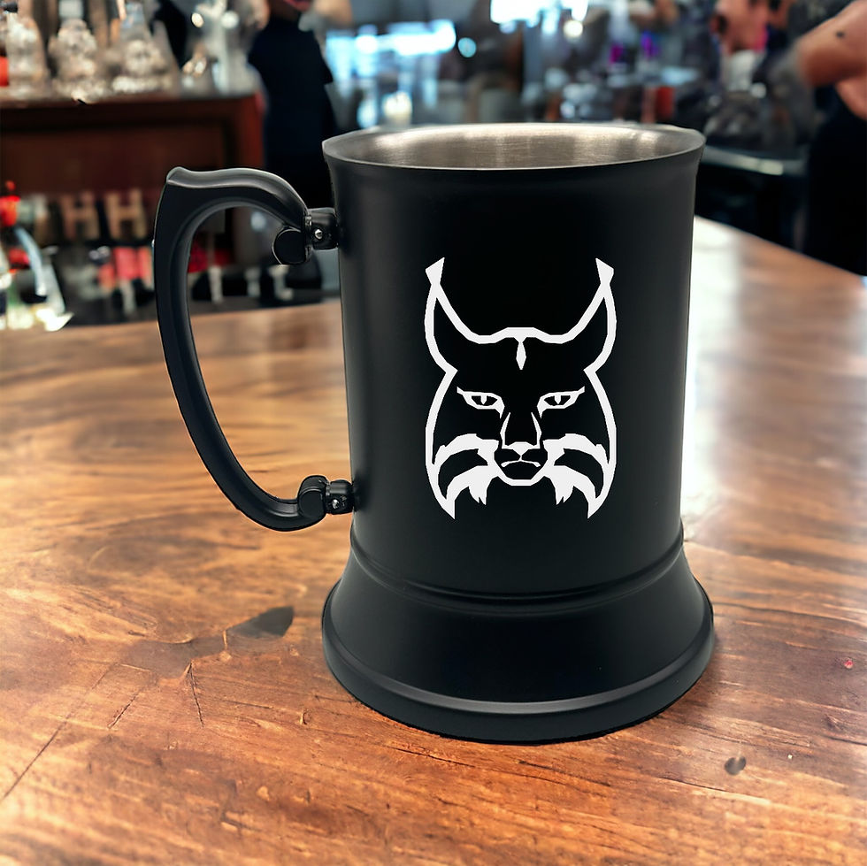 Thumbnail: 299 - Black Steel Tankard and Silk lined Box