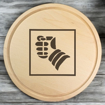 Thumbnail: 1SR - Bespoke Engraved Beech Chopping Boards - Available in Round or Rectangle