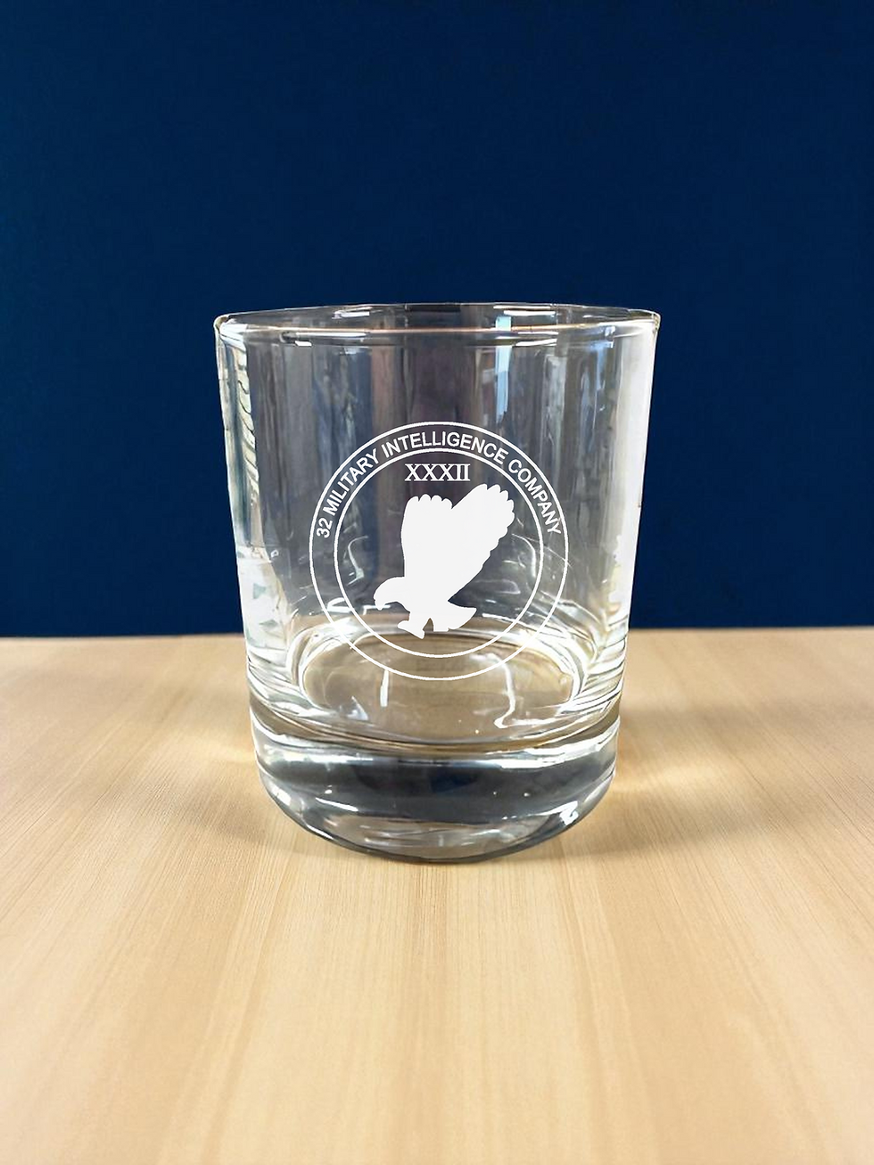 Thumbnail: 3MI - Single Engraved Whisky Glass in a Silk Lined Box