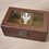 Thumbnail: 1MI - Wooden Watch Box, 3 Slot Watch Display Case with Glass Lid