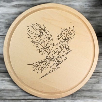 Thumbnail: HOAF - Bespoke Engraved Beech Chopping Boards - Available in Round or Rectangle