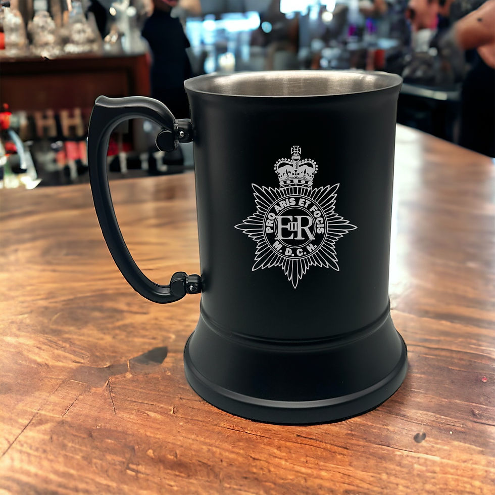 Thumbnail: 71SR - Black Steel Tankard and Silk lined Box