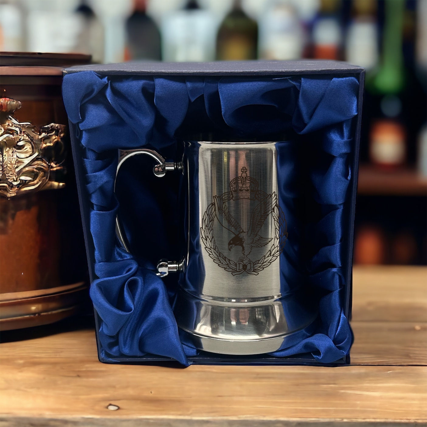 JAC - Personalised Metal Tankard with Silk-Lined Box