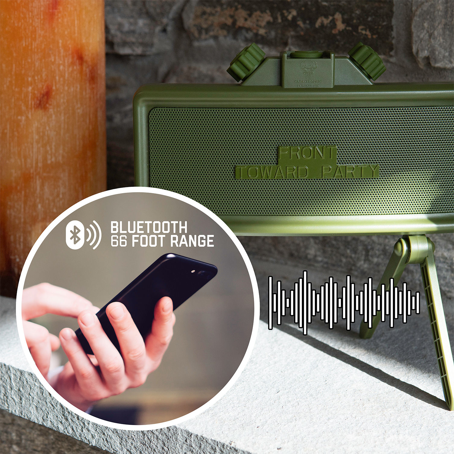 14SR - Claymore Portable Bluetooth Speaker - CATASTROPHIC INDUSTRIES