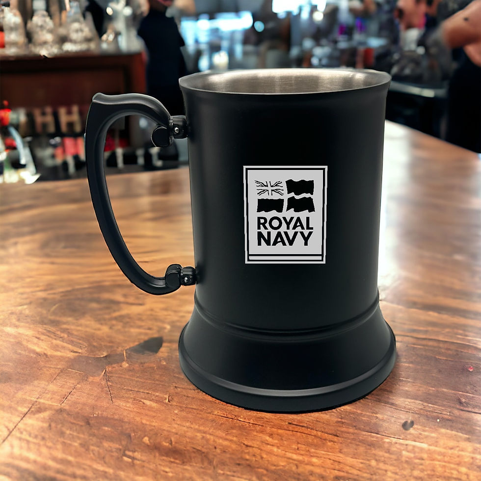 Thumbnail: DMS - Black Steel Tankard and Silk lined Box