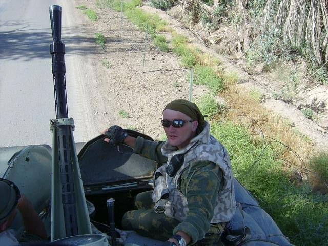 Ukrainian soldier in Iraq