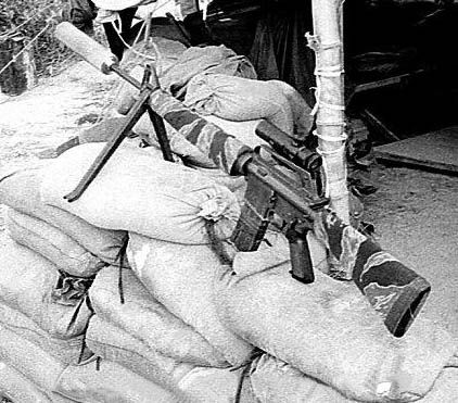 M-16 with silencer in Vietnam