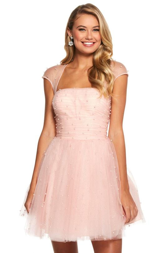 Free Shipping Free shipping for orders over $250 See Details  Exchanges & Returns Easy returns & exchanges within 5 days on eligible items See Details  Price Match Find a lower price? We'll match it. Exclusions may apply. See Details  No Tax No Sales Tax if shipped outside Nevada. Save 10%. See Details  SHERRI HILL - 53077 BEADED TULLE SHORT A-LINE DRESS