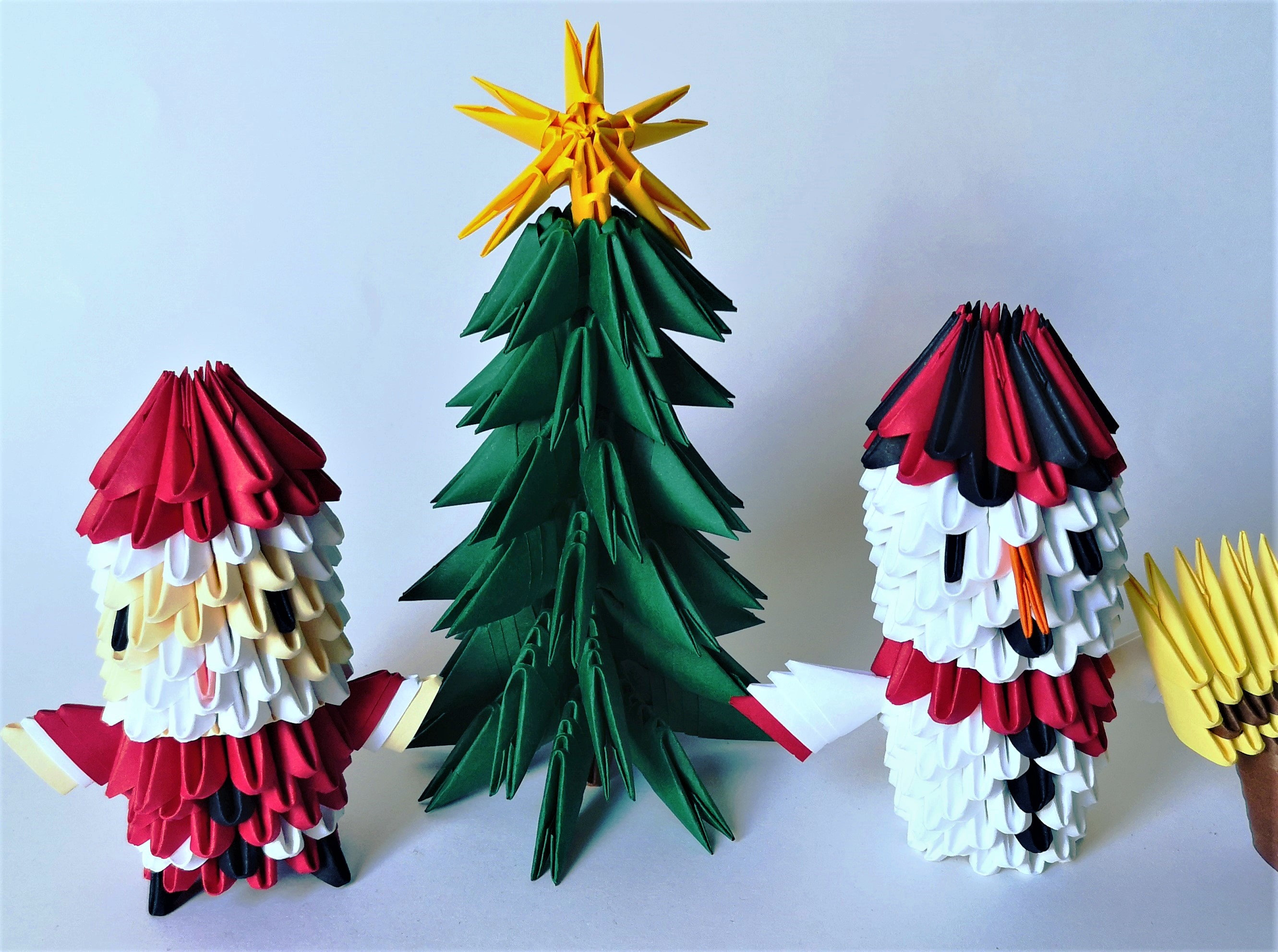 Kit Origami 3d Sapin Polygoneorigami