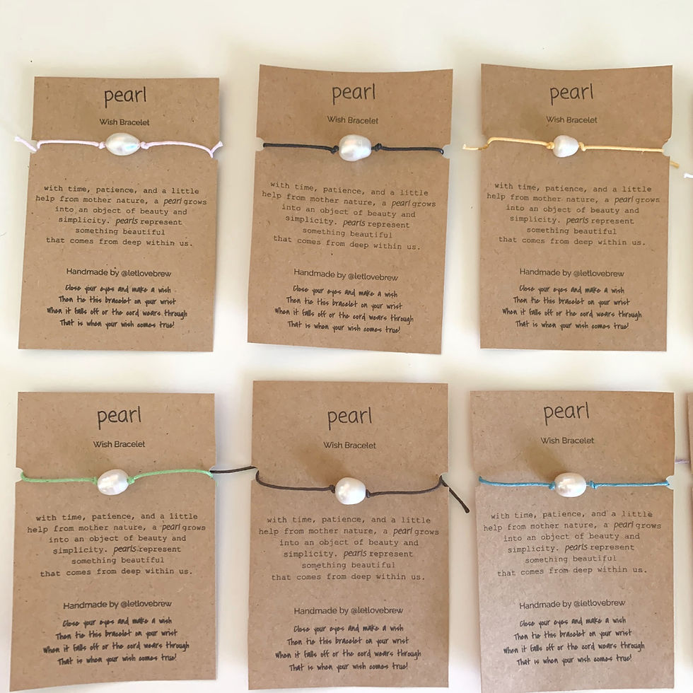 Thumbnail: Freshwater Pearl Wish Bracelet