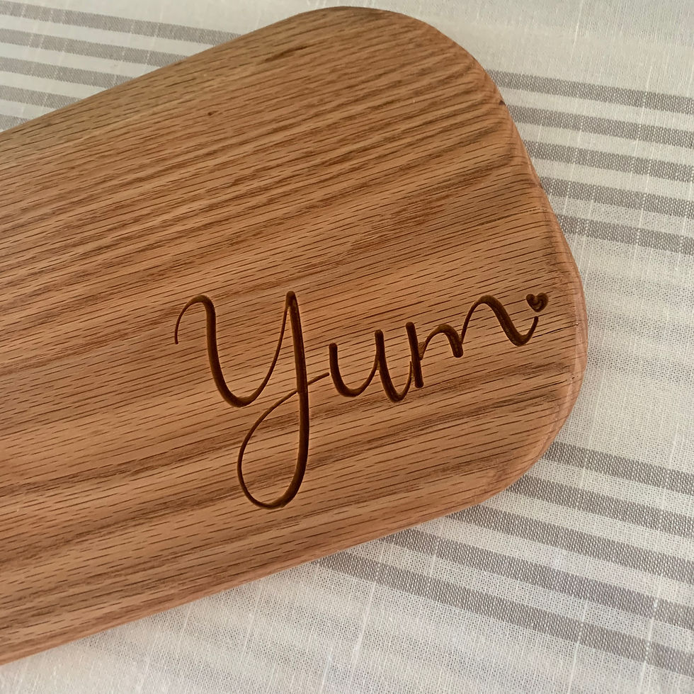 Thumbnail: Custom Designed & Personalized Cutting Board-Yum!