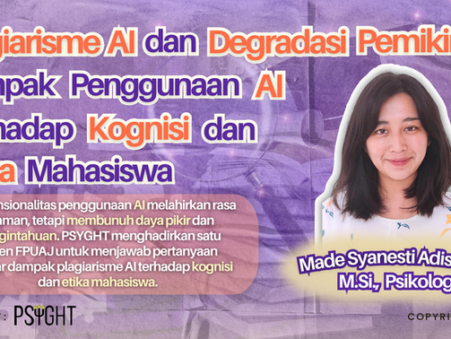 Plagiarisme AI dan Degradasi Pemikiran: Dampak Penggunaan AI Terhadap Kognisi dan Etika Mahasiswa