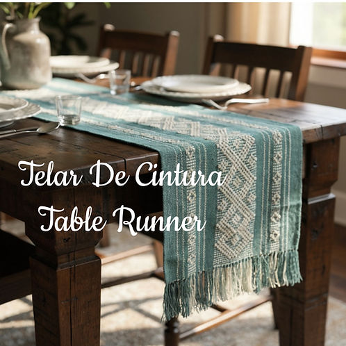Telar De Cintura Table Runner by Oh Comadre Candles