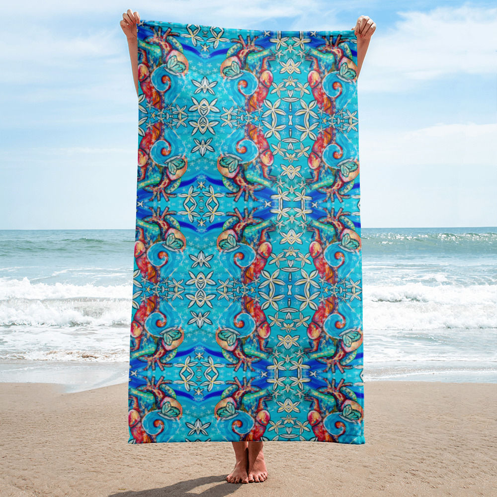 The Heart Center Beach Towel 