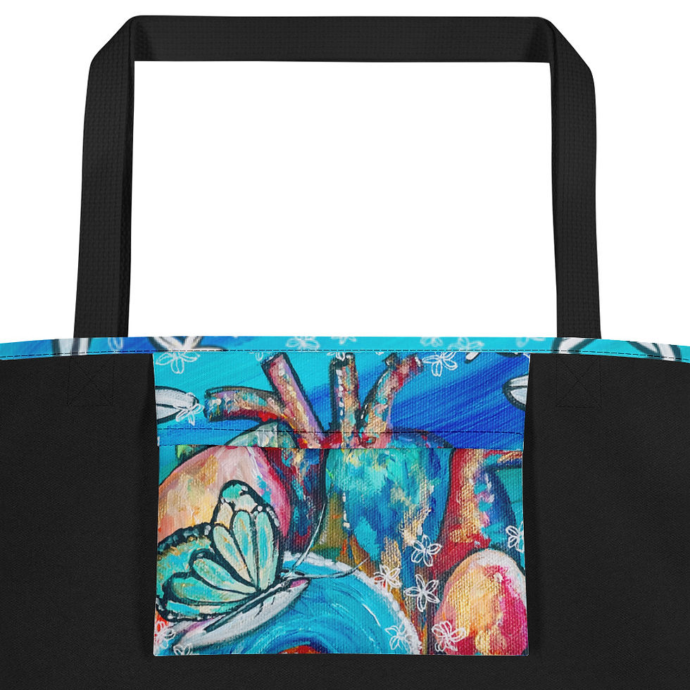 Thumbnail: The Heart Center Beach Bag Or Tote
