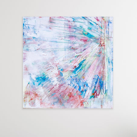 Pop The Champagne Encaustic Painting