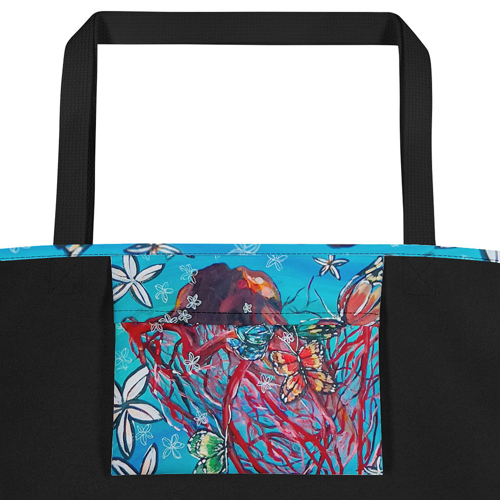 Thumbnail: Open Your Heart To Love Beach Bag or Tote