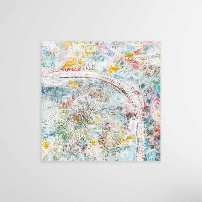 Tides of Transcendence Encaustic Painting