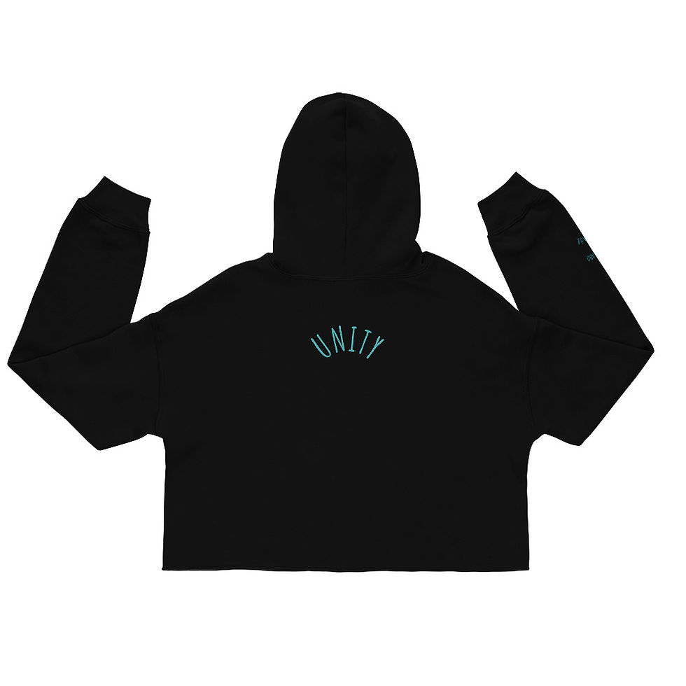 Thumbnail: The Heart Center Unity Cropped Hoodie