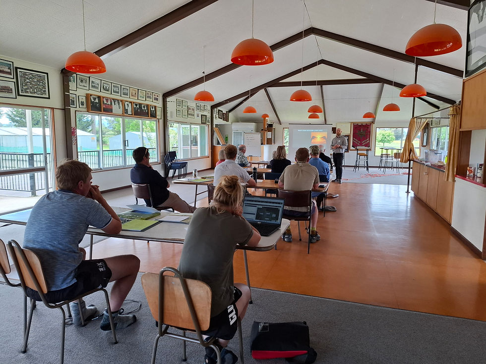 The UWCC has provided Farm Environment Planning workshops with Conan Moynihan, founder of Force of Nature Consulting. Bringing support to the community halls and rugby clubs reduces barriers to learning opportunities.