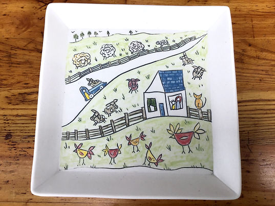 Story Plate, Square