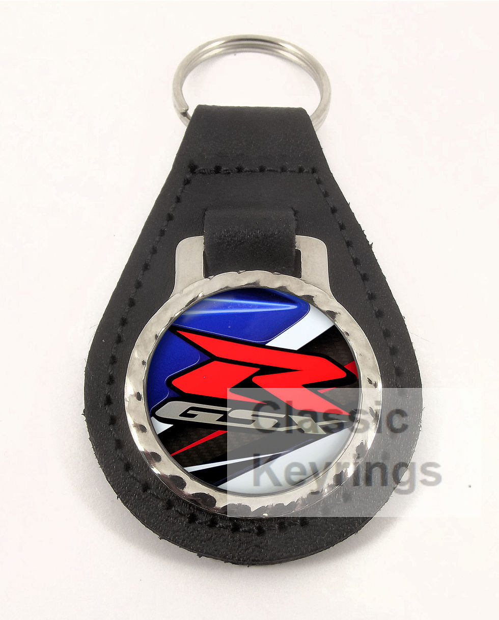 SUZUKI GSXR 750 LEATHER KEYRING