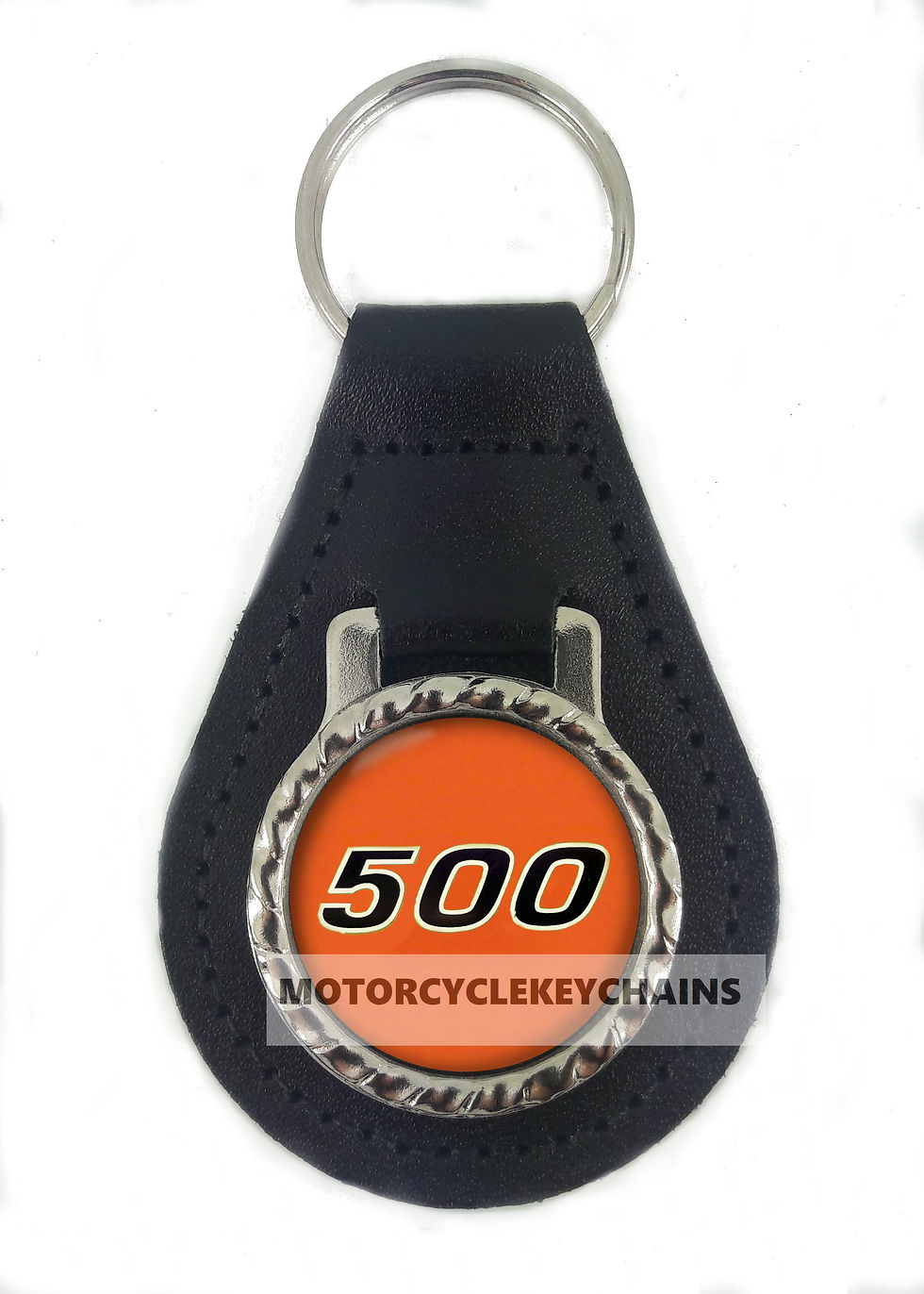 KAWASAKI H1 500 ORANGE LEATHER KEYRING