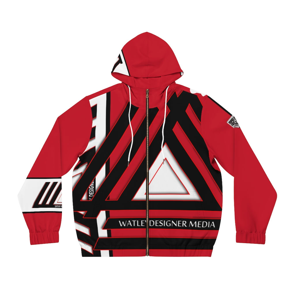 WDM Men's Full-Zip Hoodie (AOP) v1.0