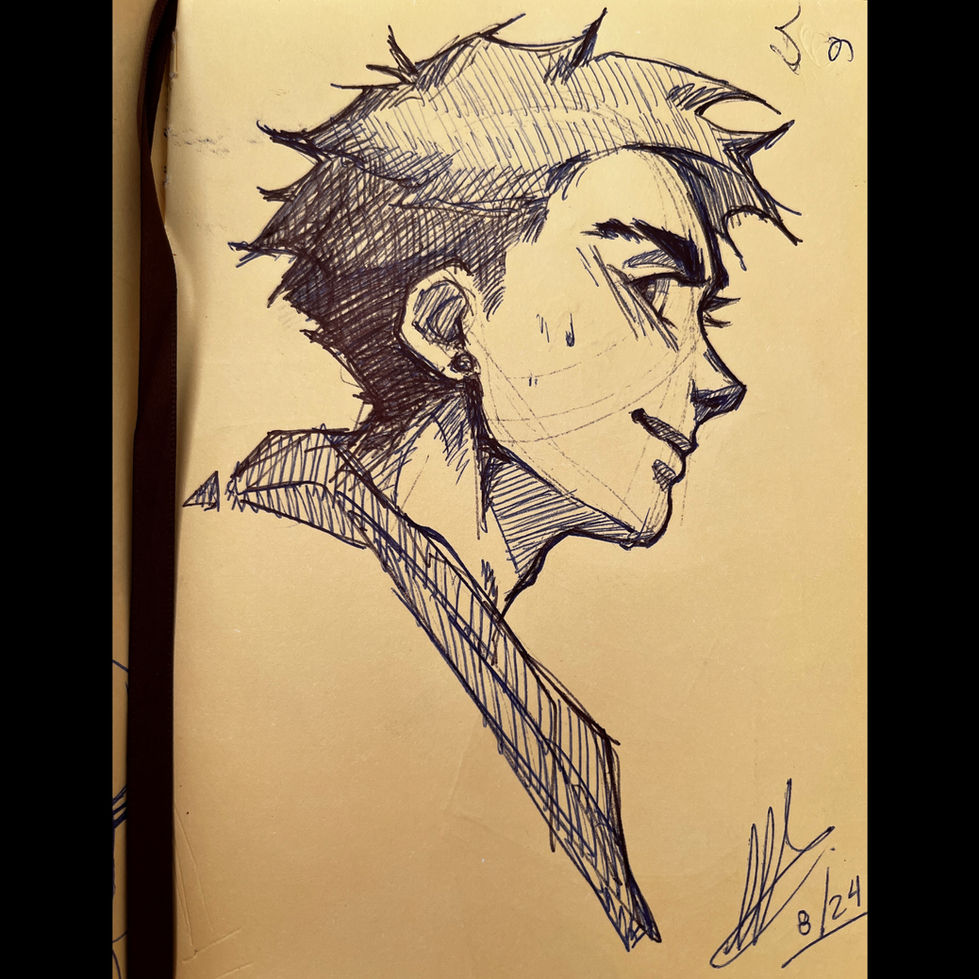 sketch profile boy