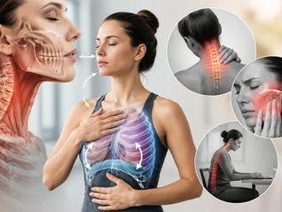 How Poor Breathing Mechanics Can Contribute to TMJ Pain, Neck Tension & Headaches