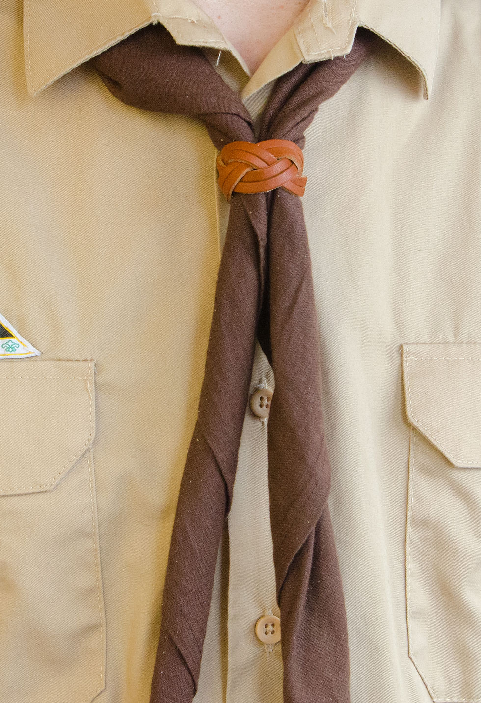 Miniaturbild: Handgemacht Doppelt geflochtener Leder Halstuch