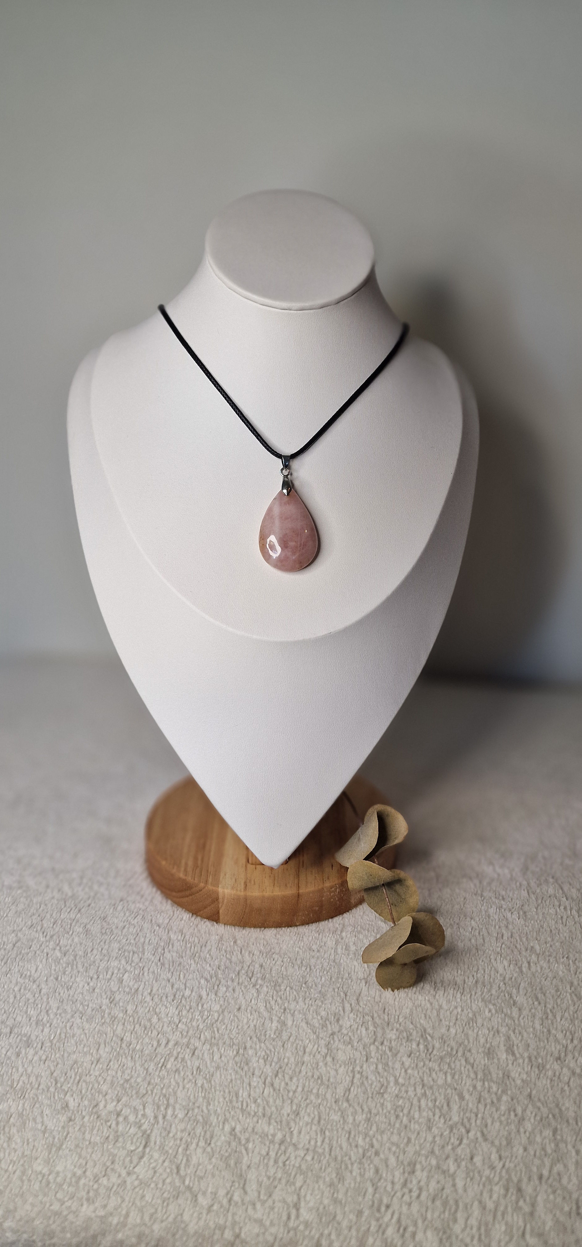 Collier en Quartz rose