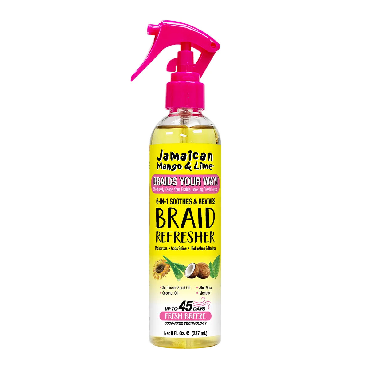 Jamaican Mango & Lime 6-In-1 Soothes & Revives Braid Refresher 8 oz