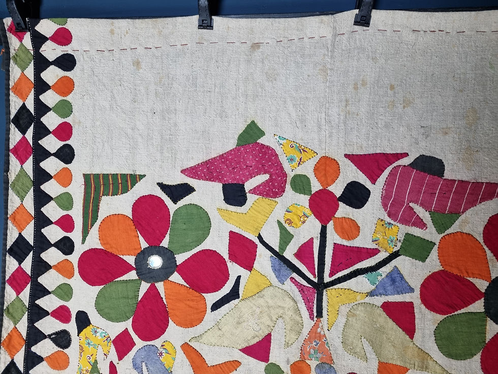Thumbnail: Applique Quilt Cover, Gujurat, early 20th Century