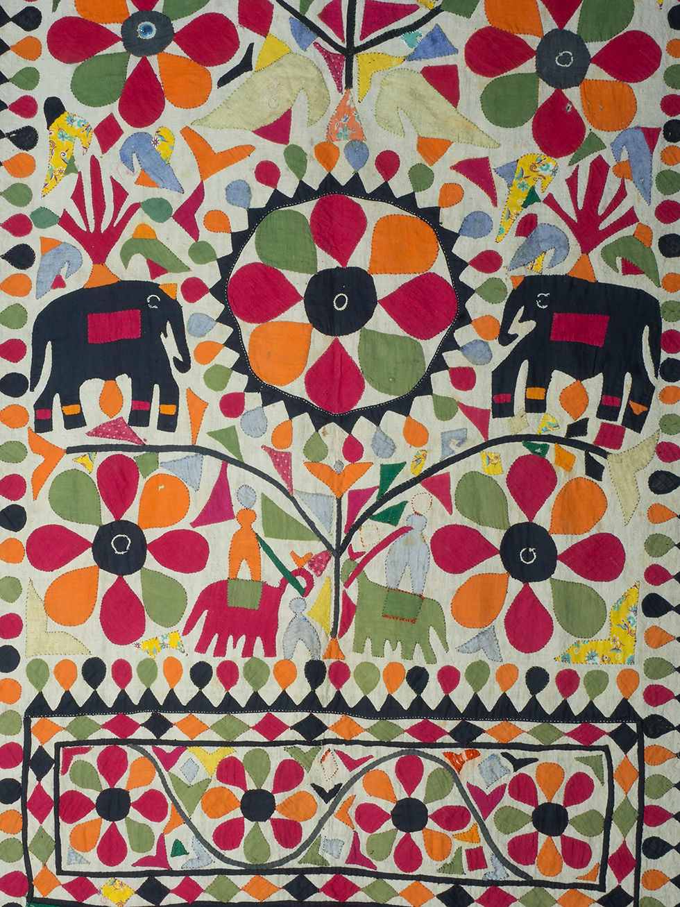 Thumbnail: Applique Quilt Cover, Gujurat, early 20th Century