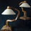 Thumbnail: 21st Century Twisted Deco lamps with hand painted faux wood finish