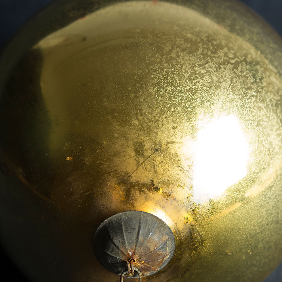 Thumbnail: Large mid 19th Century Gold Mercury Glass Witches Ball