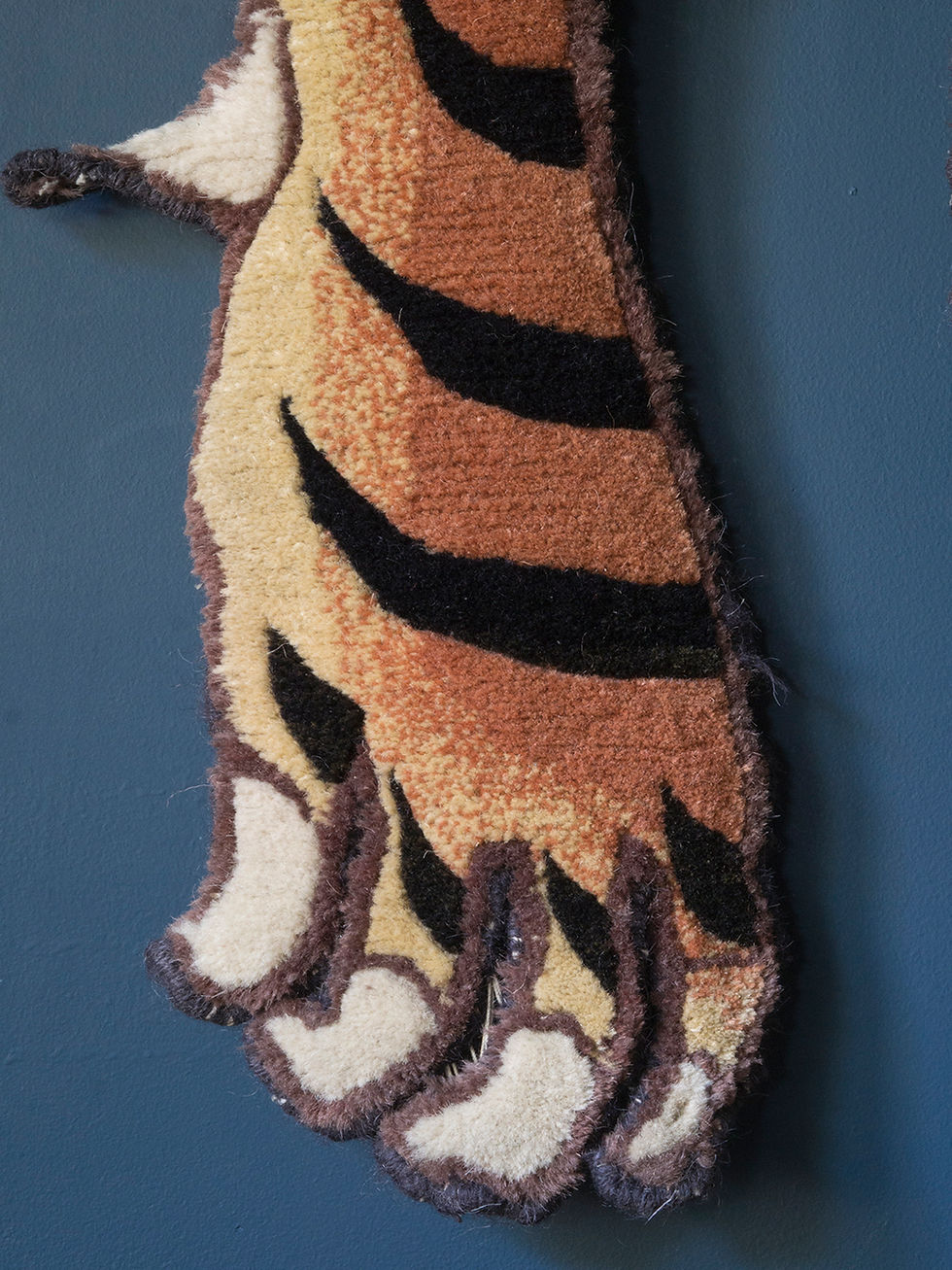 Thumbnail: Vintage Tibetan Faux Tiger Hide Rug