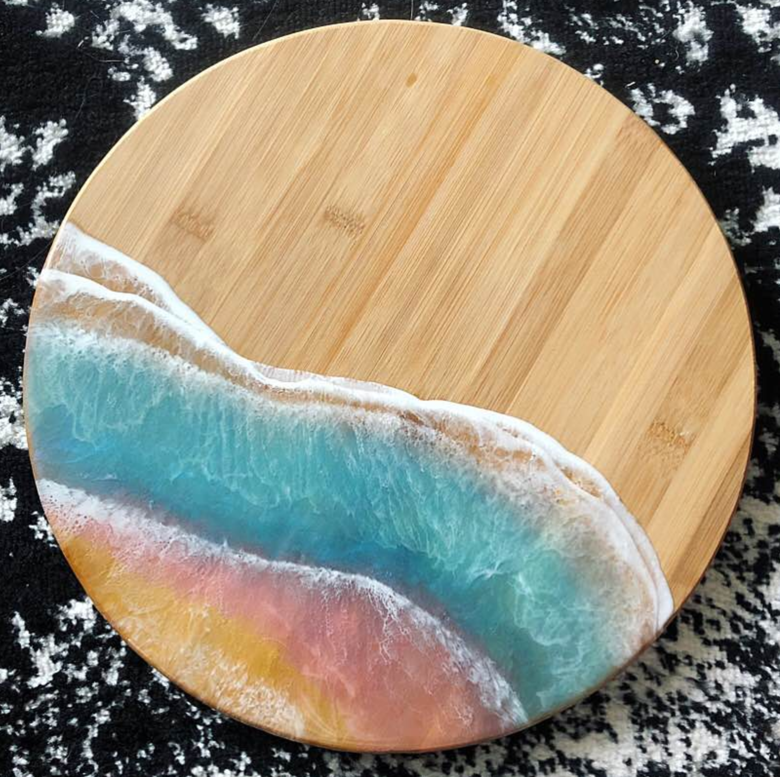 Rainbow Ocean Lazy Susan (Made to Order)