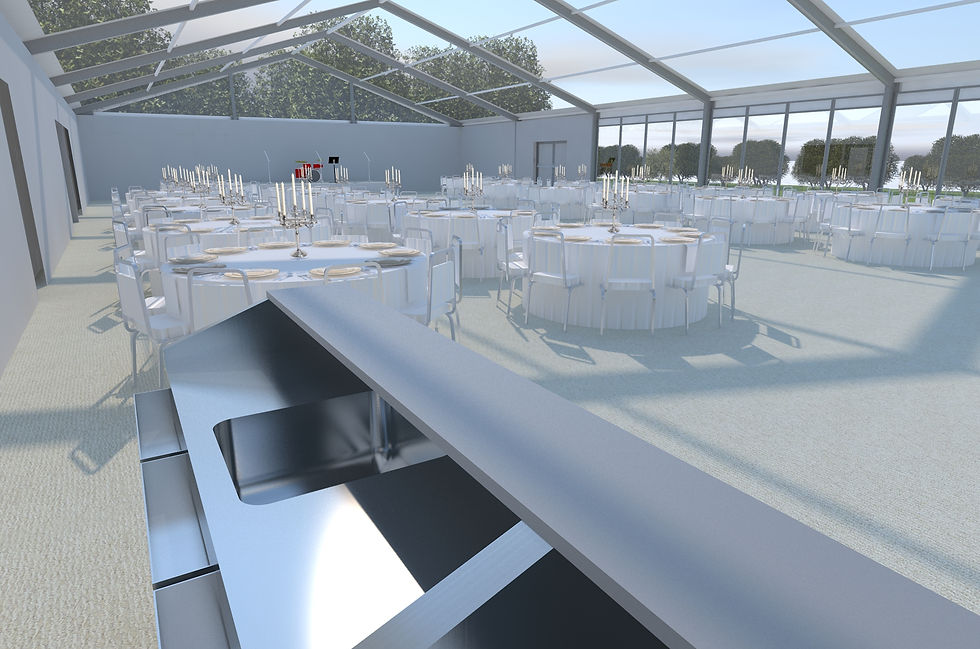 Clear marquee wedding by Eventus