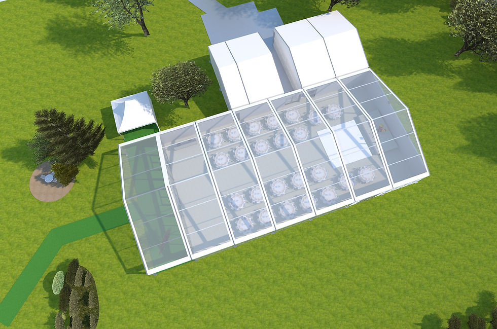 Clear marquee wedding by Eventus