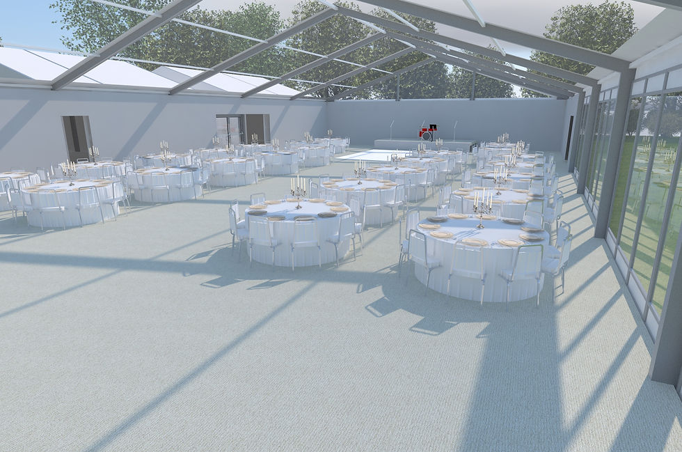 Clear marquee wedding by Eventus