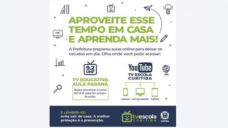 Videoaulas seguem até 18 de dezembro, quando se encerra o ano letivo