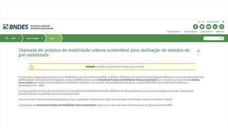 Projetos de ônibus elétricos de Curitiba terão suporte do governo alemão