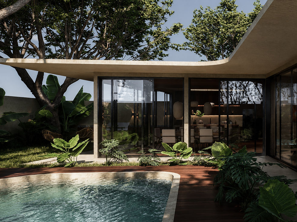 Fachada de vivienda moderna diseñada por RAMA Arquitectos en Veracruz.