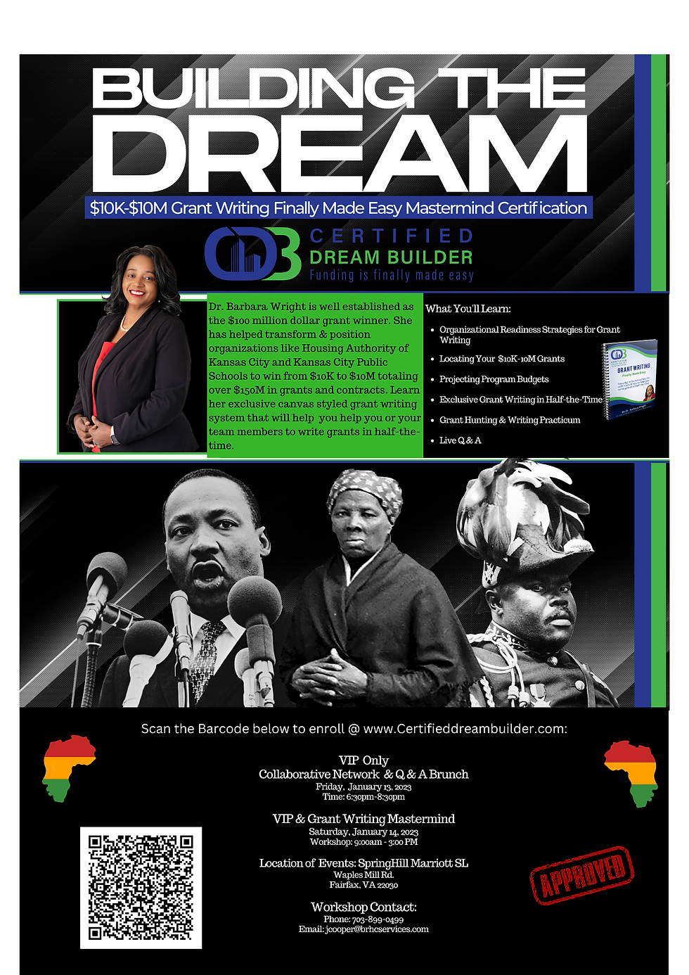 Building The Dream: $10K to $10M Grant Writing Mastermind & VIP