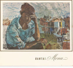 QANTAS Flight Menu Outbound - Cover