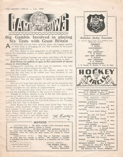 Hockey Circle July 1966