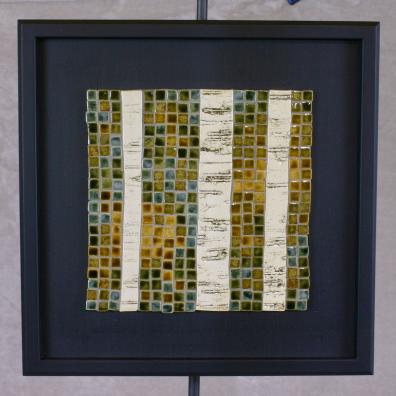 White birch mosaic